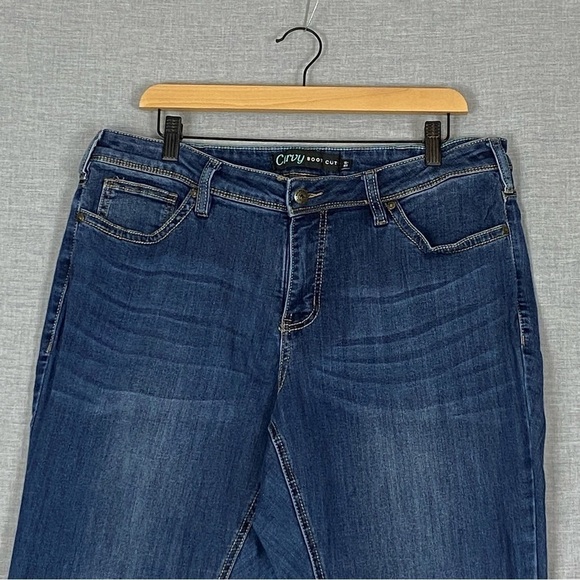 Warehouse One Curvy Bootcut Jeans Sz 16 Short - Picture 3 of 10